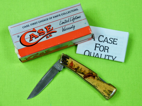 Vintage US Case XX Bass Scene 059L SS Folding Pocket Knife w/ Box