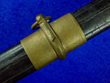 Antique US Civil War Presentation Grade German Import Engraved Sword Swords w/ Scabbard
