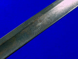 Antique US Civil War Presentation Grade German Import Engraved Sword Swords w/ Scabbard