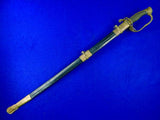 Antique US Civil War Presentation Grade German Import Engraved Sword Swords w/ Scabbard
