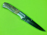 Custom Handmade CLAUDE MONTJOY Clinton South Carolina Double Edge Fighting Knife Knives