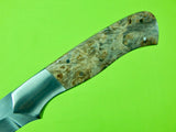 Custom Handmade CLAUDE MONTJOY Clinton South Carolina Double Edge Fighting Knife Knives