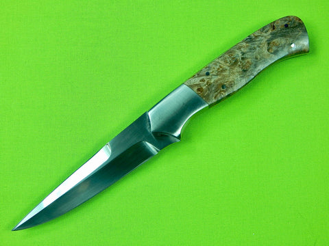 Custom Handmade CLAUDE MONTJOY Clinton South Carolina Double Edge Fighting Knife Knives