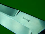 Custom Handmade CLAUDE MONTJOY Clinton South Carolina Double Edge Fighting Knife Knives