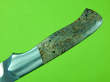 Custom Handmade CLAUDE MONTJOY Clinton South Carolina Double Edge Fighting Knife Knives