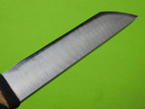 Custom Made Handmade Early Bill Siegle Japanese Tanto Style Knife w/ Scabbard