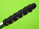 Custom Made Handmade Early Bill Siegle Japanese Tanto Style Knife w/ Scabbard