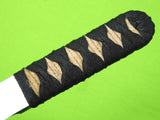 Custom Made Handmade Early Bill Siegle Japanese Tanto Style Knife w/ Scabbard