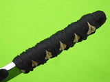 Custom Made Handmade Early Bill Siegle Japanese Tanto Style Knife w/ Scabbard