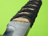 Custom Made Handmade Early Bill Siegle Japanese Tanto Style Knife w/ Scabbard