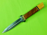 Vintage Custom Handmade Stiletto Fighting Knife & Sheath
