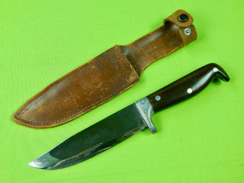 Vintage Custom Made Handmade Small Hunting Knife Knives w/ Sheath