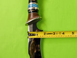 US Custom Made Handmade Large Hunting Fighting Stag Handle Silver Guard Knife