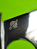 US Custom Made Handmade Large Hunting Fighting Stag Handle Silver Guard Knife