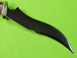 US Custom Made Handmade Large Hunting Fighting Stag Handle Silver Guard Knife