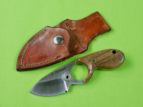Vintage Custom Handmade Erickson Small Neck Hunting Fighting Knife w/ Sheath