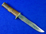 US WW2 WWII Vintage Custom Made Handmade Theater Fighting Knife w/ Sheath