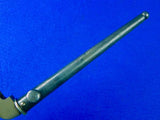 Vintage British English Fighting Knife Spike Bayonet w/ Scabbard