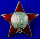 Soviet Russian Russia USSR WWII WW2 Silver RED STAR Order #3323235 Medal Badge