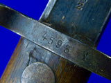 Dutch WW2 HEMBRUG Bayonet Fighting Knife Knives for MANNLICHER 2 Version w/ Scabbard