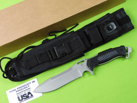 US Made 2005 UZI Cryo Edge Defender Tactical Fighting Knife w/ Sheath Box