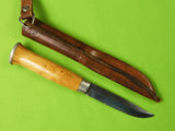 Vintage Finnish Finland Puukko Hunting Fighting Knife w/ Sheath 2