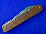 Vintage German or Russian Large Military Army Folding Pocket 4 Blade Knife