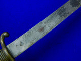 Antique French France Napoleonic Briquet Short Sword Swords w/ Scabbard ca. 1806