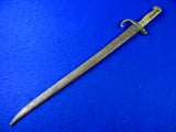 Antique French France 1868 Dated German Made Bayonet Short Sword w/ Scabbar