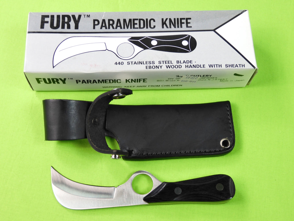 Vintage Japan Made Fury Paramedic Knife w/ Sheath Box – ANTIQUE