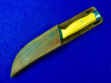 RARE Vintage US GERBER USA Yellow Handle Diving Diver Diver's Knife w/ Sheath
