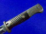 German Germany WW2 Mauser K98 Matching # Bayonet Dagger Fighting Knife Knives w/ Scabbard