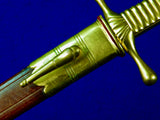 German Germany Antique WW1 Navy Cadet Presentation Dagger Knife w/ Scabbard Frog
