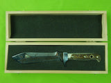 German Germany PUMA White Hunter Vietnam Commemorative Engraved Bowie Knife Box
