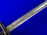 Antique German Germany WW1 Engraved Officer's Sword with Scabbard