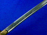 German Germany Antique WW1 Lion Head Engraved Quillback Sword