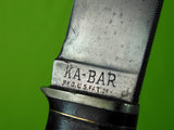 Vintage US Ka-Bar KABAR Union Cutlery Hunting Knife w/ Sheath