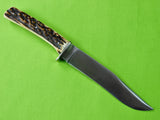 German Germany J A Henckels Solingen Friodur Stag Bowie Hunting Knife Sheath Box