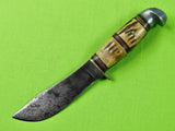 RARE Vintage US Western West-Cut Boulder Colo Stag Handle Hunting Knife