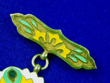 Japanese Japan WW2 Gift Foundation Green Leaves Merit Silver Medal Medals Order Badge Pin