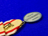 Antique Japanese Japan WW2 Manchukuo National Shrine Foundation Medal Medals Order Badge Pin