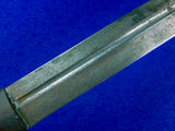 Antique 19 Century Large Russian Russia Caucasian Kindjal Qama Knife Sword Gold Koftgari