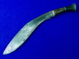 Antique Old India Indian Gurkha Kukri Fighting Knife Knives w/ Scabbard