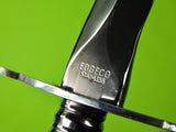 Vintage Italian Edgeco Kris Blade Stag Handle Boot Fighting Knife w/ Sheath