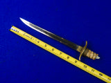 Japanese Japan WW2 Navy Officer's Dagger Fighting Knife w/ Scabbard
