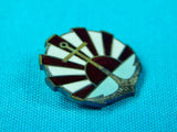 Imperial Japanese Japan Vintage Antique Navy Military Enameled Badge Pin Award w/ Box
