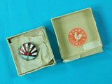 Imperial Japanese Japan Vintage Antique Navy Military Enameled Badge Pin Award w/ Box