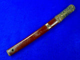 Antique Old Japanese Japan Tanto Fighting Knife Wakizashi Short Sword w/ Scabbard