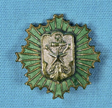 RARE Imperial Japanese Japan Military Reservist Officer's Rank Enamel Badge Pin Star Award