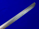 Japanese Japan WW2 Shortened Katana Sword w/ Scabbard